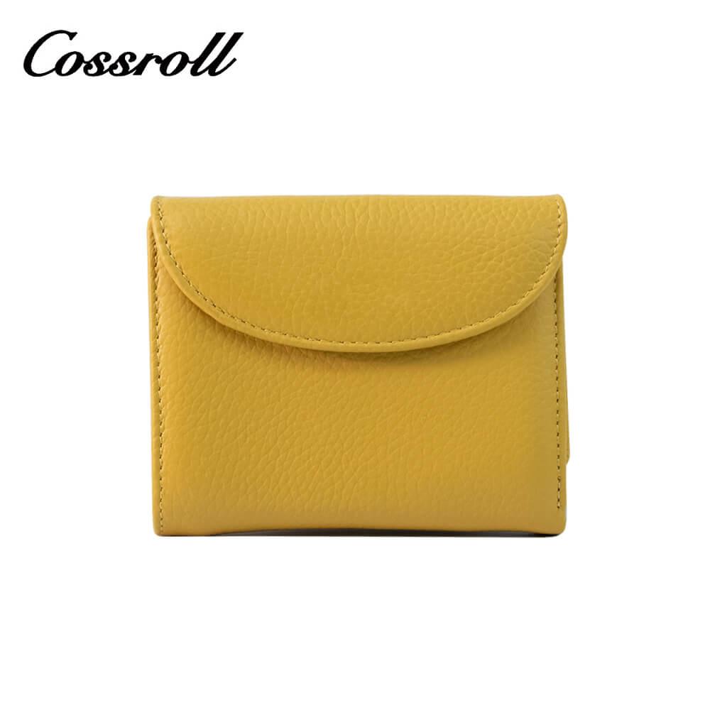 Genuine Cowhide Leather Bifold Short Wallets