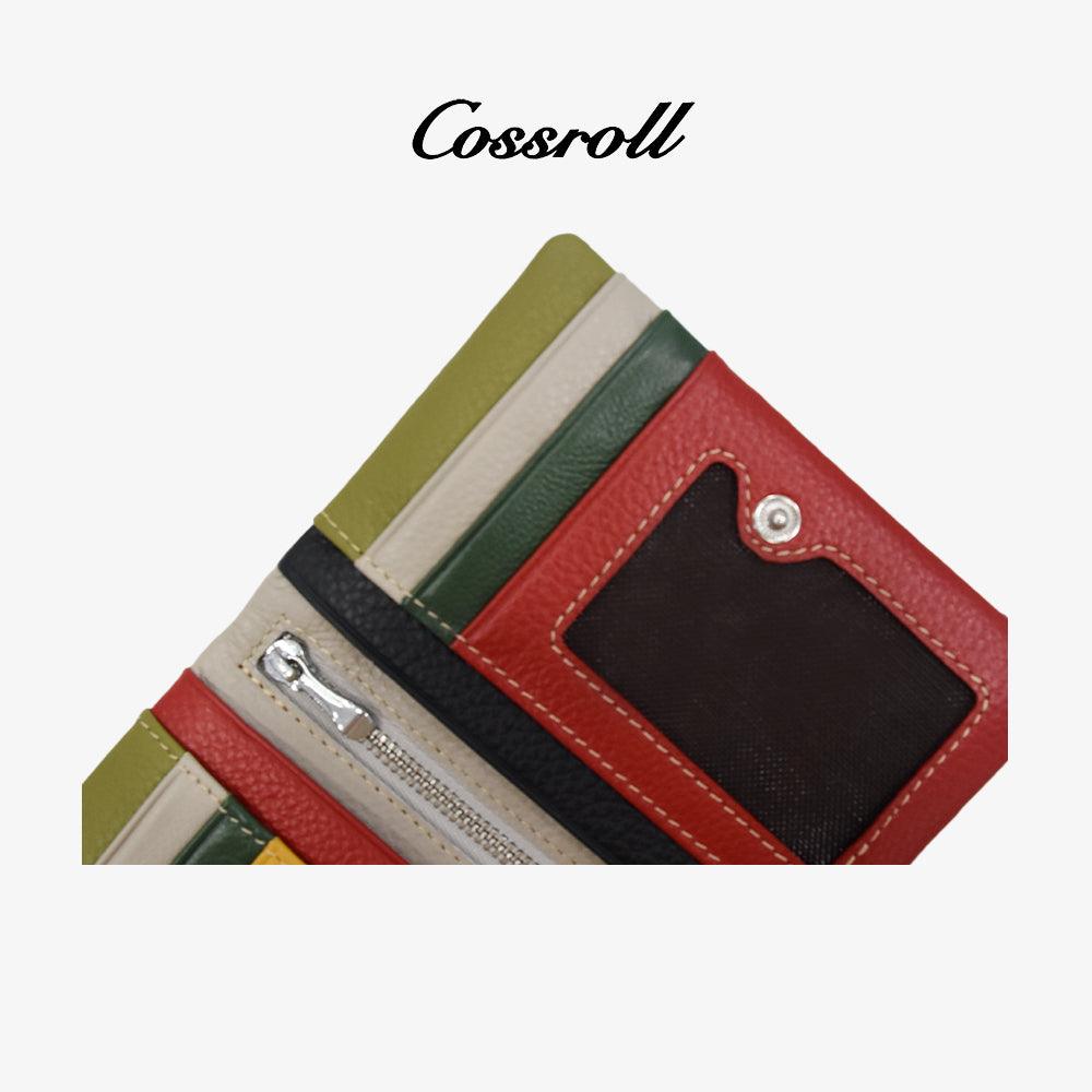 Cossroll Leahter Short Wallet Manufacturer Coin Purse Maker