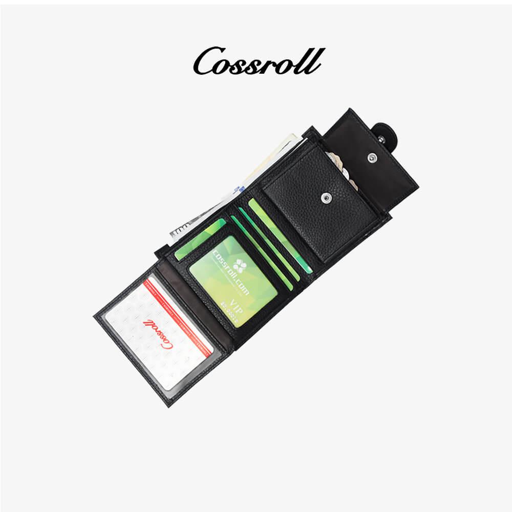 Men's Bifold Leather Wallets Logo Customized Manufacuturer