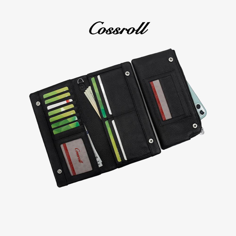 Zipper Wallets Customized Logo Factory Supplier - cossroll.leather