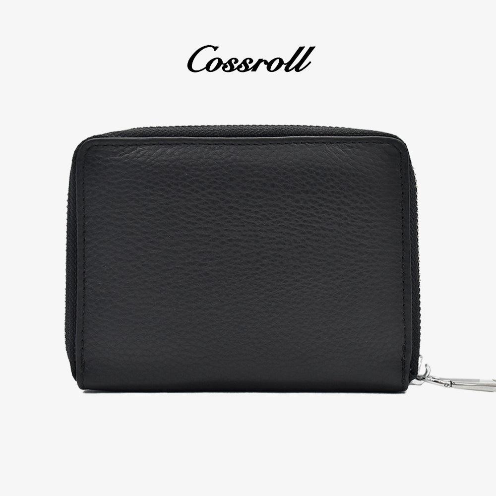 Zipper Leather Coin Purse Card Slots Wallet Wholesale - cossroll.leather