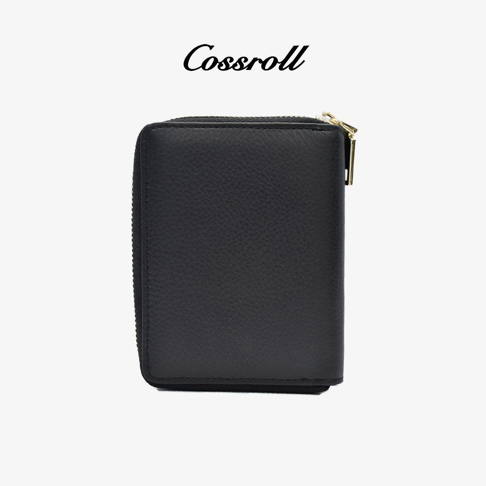 Leather Zipper Coin Purse Wholesale Customize Wallets - cossroll.leather