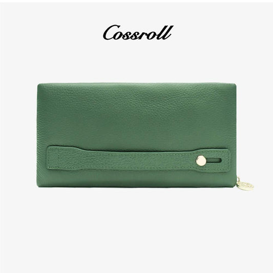 Leather Clutch Wallets With Card Slots - cossroll.leather