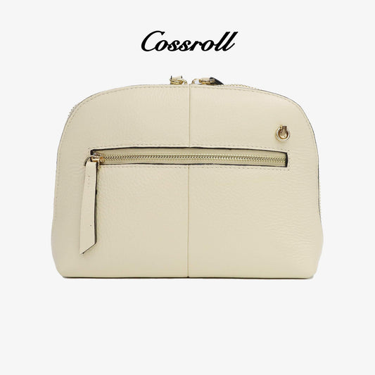 Women Small Purse Round Zip Crossbody Bag - cossroll.leather