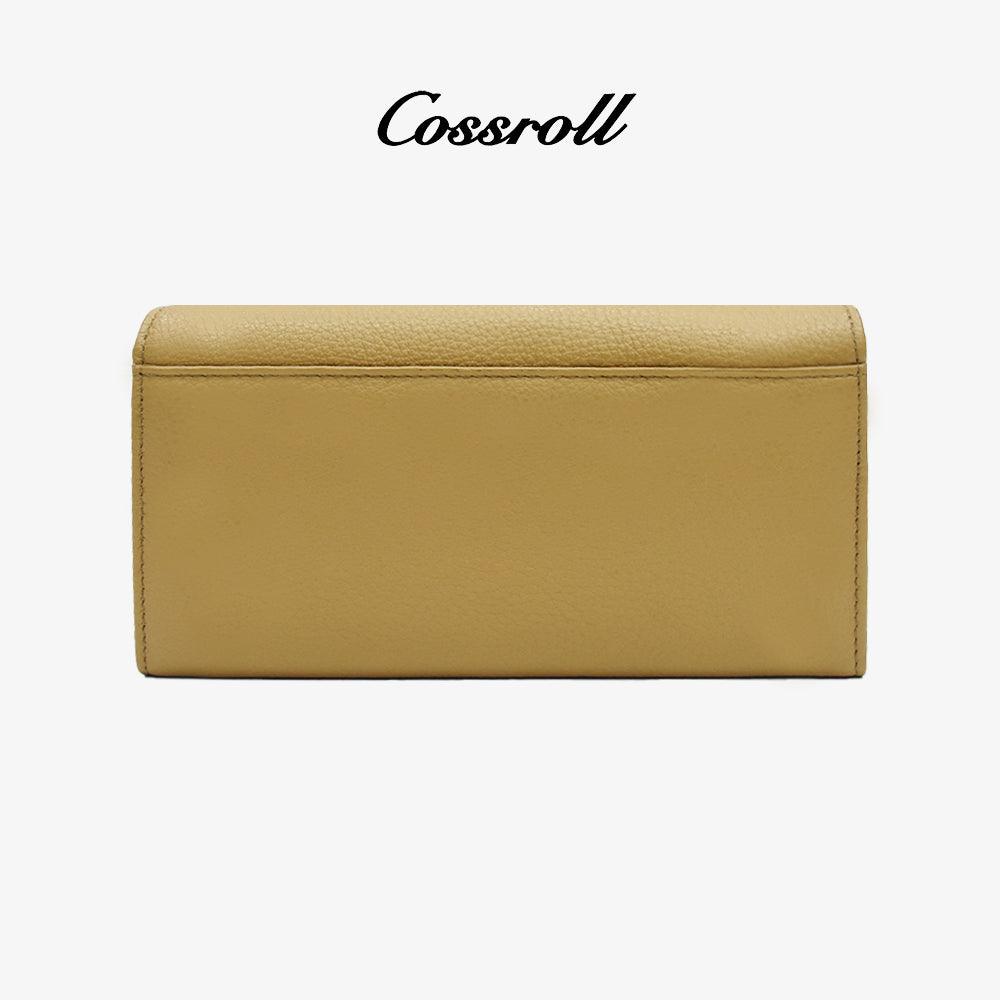 Thick Leather Wallet For Women Bifold Purse - cossroll.leather