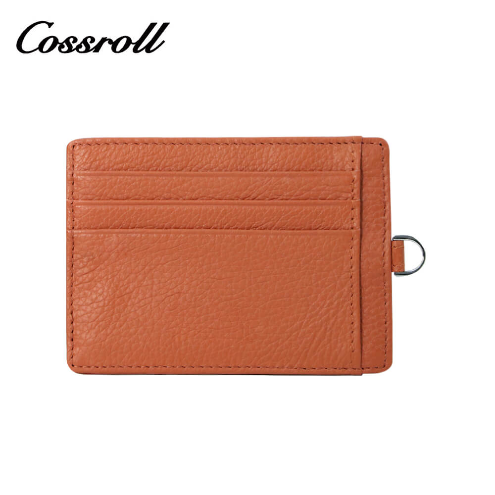 Unisex Leather Mini Card Holder
