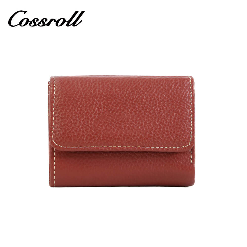 Cossroll Unisex Leather Bifold Short Wallets Wholesale Manufacturer