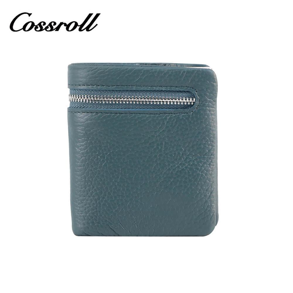 Genuine Cowhide Leather Bifold Short Wallets