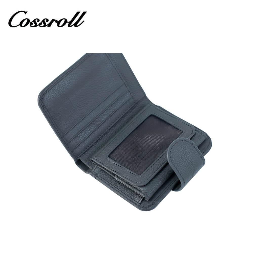 Cossroll Leather Cowhide Leather Bifold Short Wallets Wholesale