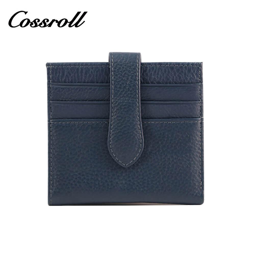 Cossroll Bifold Genuine Leather Short Card Wallets Wholesale