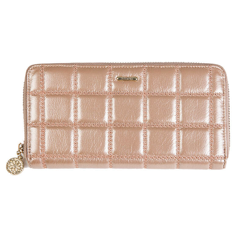 Cossroll Round Zip Long Cowhide Leather Wallet Manufacturer