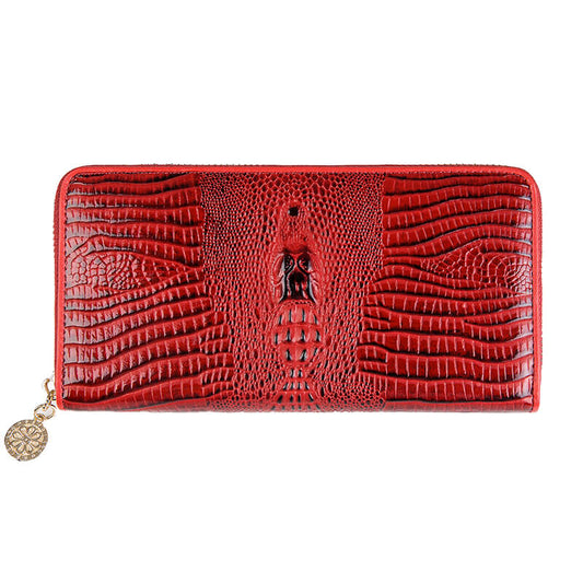 Round Zip Long Patent Leather Wallets Manufacturer