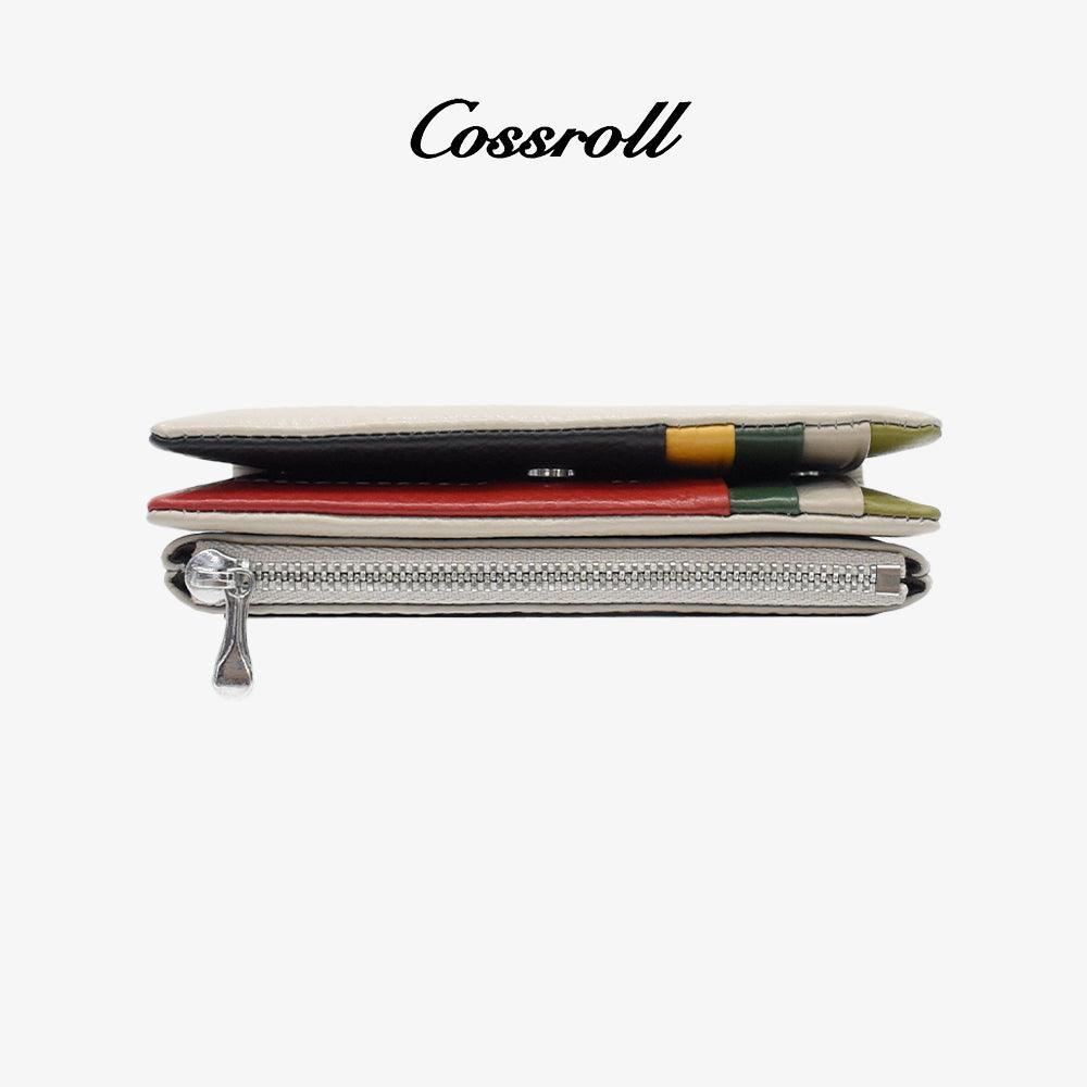 Cossroll Leahter Short Wallet Manufacturer Coin Purse Maker