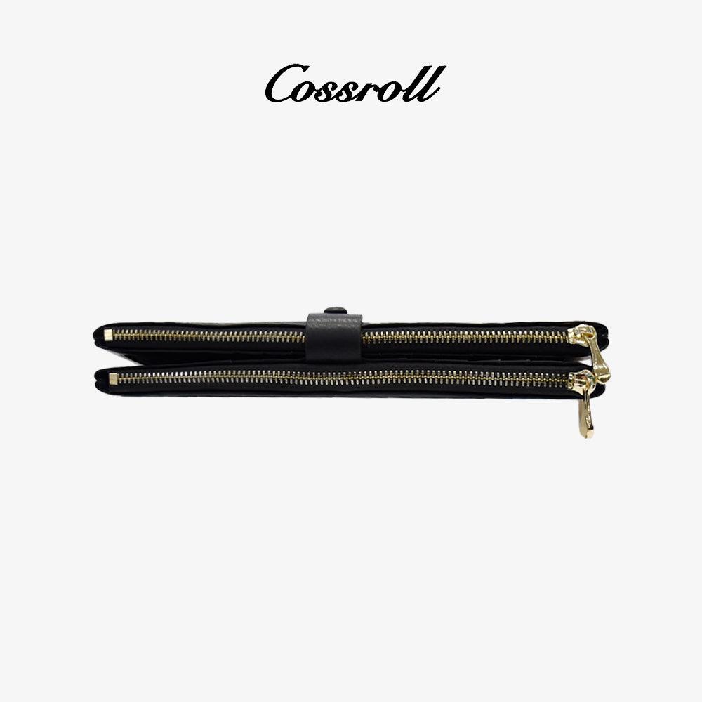 Bifold Leather Wallets Zippers Card Slots Wholesale - cossroll.leather