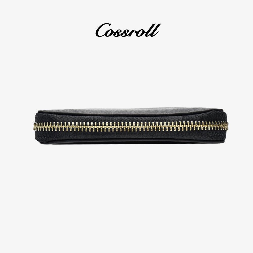 Leather Zipper Coin Purse Wholesale Customize Wallets - cossroll.leather