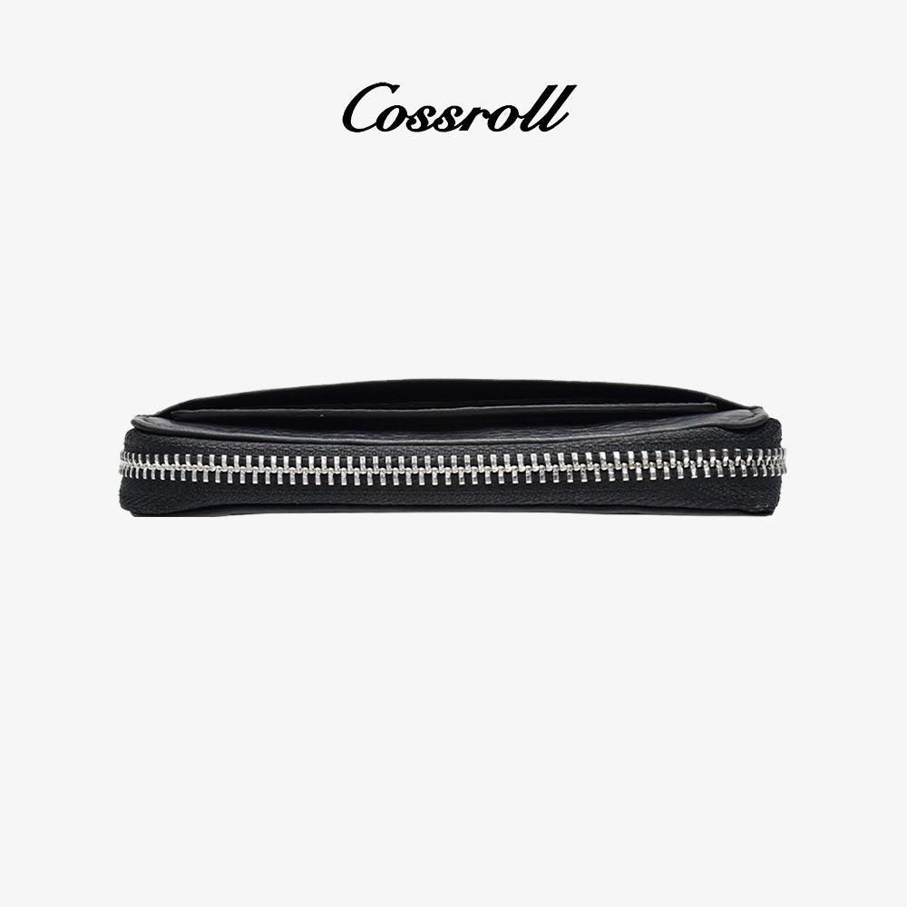 Zipper Leather Coin Purse Card Slots Wallet Wholesale - cossroll.leather
