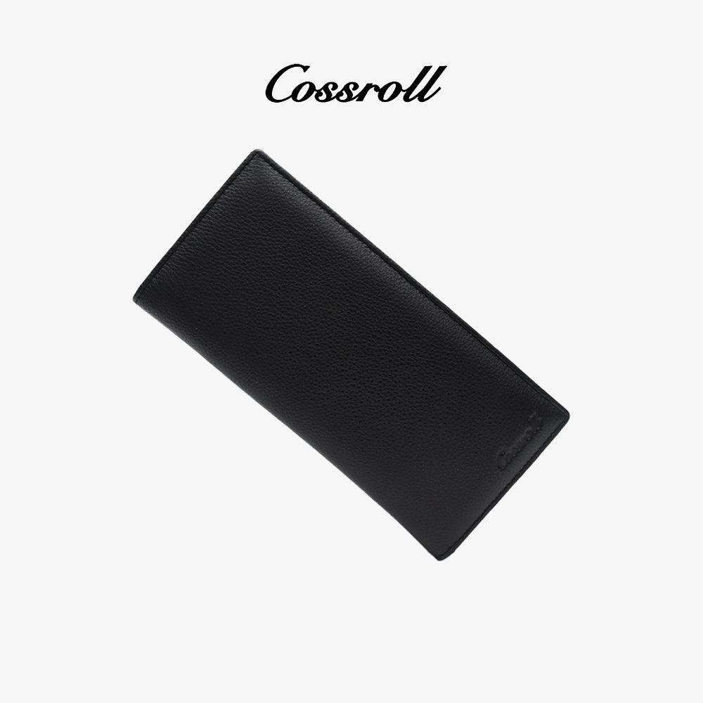 Men's Leahter Long Wallet Handmade Factory Direct - cossroll.leather
