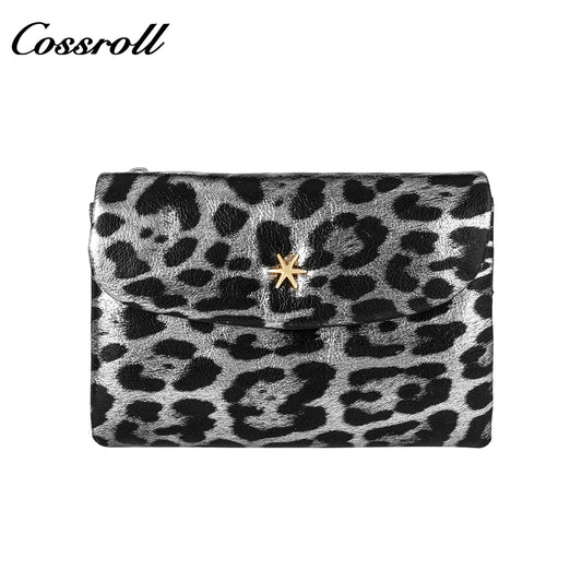 Spot explosive short purse female 2024 new wallet three fold leopard print wallet zero wallet