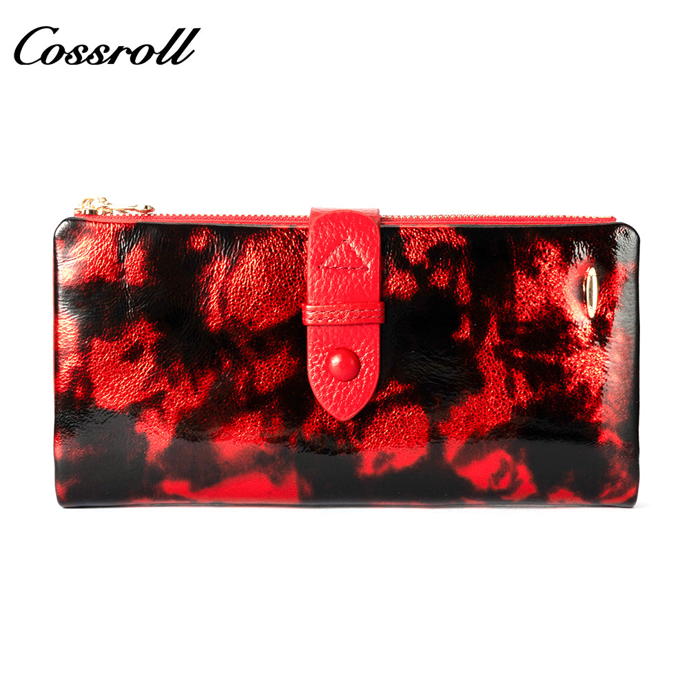 Most Selling Products  manufactory for women geniune leather wallet patent leather