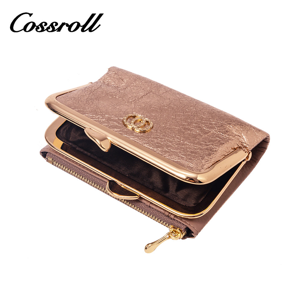 2024 New Products dark blue long leather wallet women With Top Selling