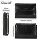 First layer soft cowhide three fold wallet small wallet Fashion leather short folding money wallet Feminine zipper coin purse