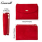 Matte suede magnetic snap women's short wallet with multiple card slots and coin pocket
