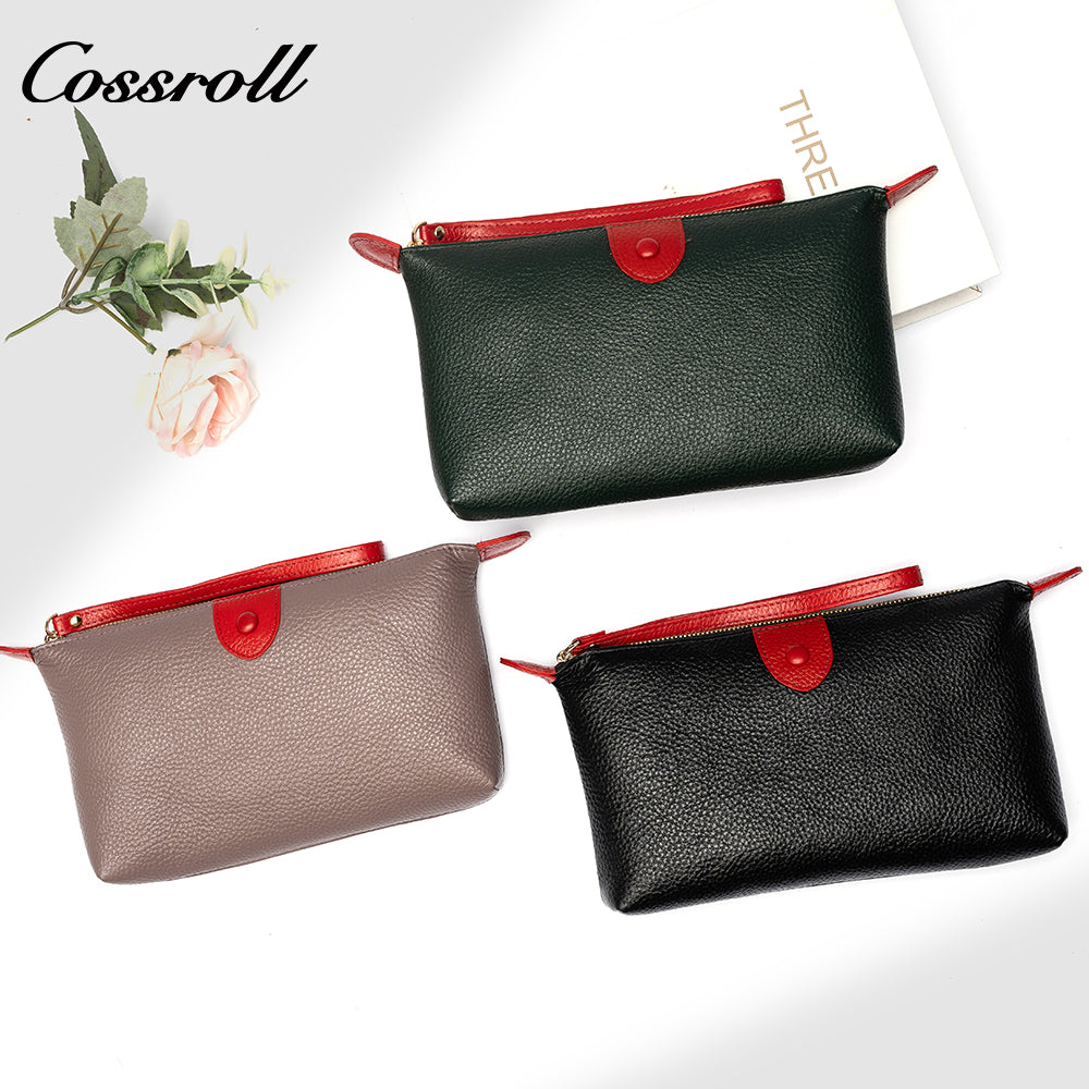 Wholesale High Quality  ladies purse  geniune leather wallet  Lychee leather