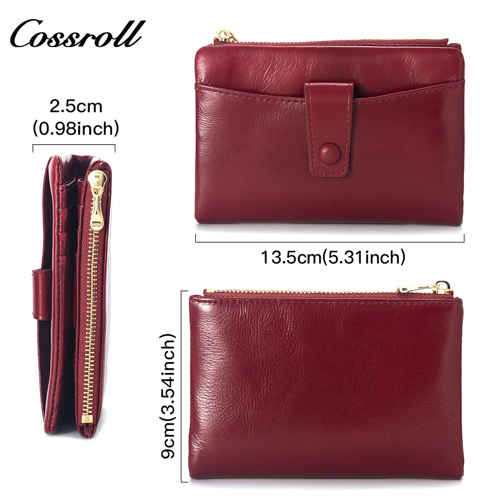 World Best Selling Products wallets for women fashionable oil wax leather