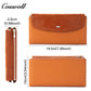 Women's Genuine Leather Coin Purse, Two-Tone Splice, Long, Large Capacity, Multi-Functional Card Holder