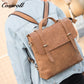 Crazy horse leather shoulder bag Men's fashion leather crossbody bag Business men's bag briefcase three-purpose bag