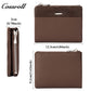 Women's Genuine Leather Short Bi-Fold Wallet Card Holder Coin Purse