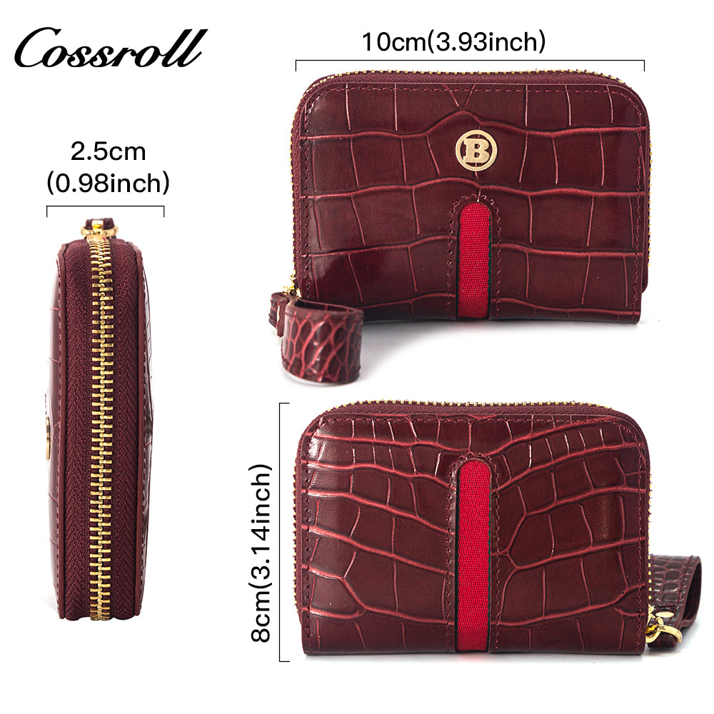 Most Selling Products  cowhide wallet  crocodile texture patent leather