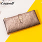 Explosive Models date red long leather wallet women's With Wholesale hot style