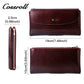 New factory custom leather money baotou layer cowhide change card bag patent leather holding women's purse custom