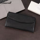 Factory custom genuine leather wallet Women's tri-fold top grain cowhide wallet Large capacity