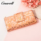 New factory custom printed leather money baotou layer cowhide change card bag cowhide hold women's purse custom