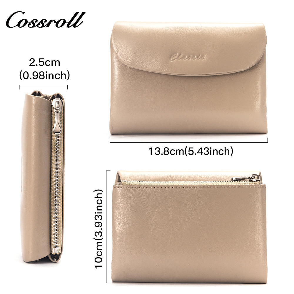 High Quality Wholesale Products wallets for women fashionable oil wax leather