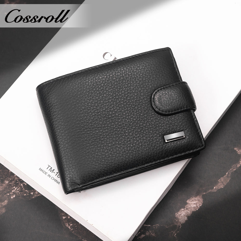 2024 New Genuine Leather Men's Wallet Short High-End Men's Wallet Factory Customized
