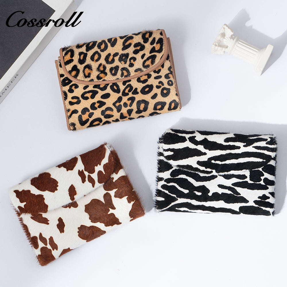 Cross-border Leopard Print Short Women's Coin Purse High-End Multifunctional Coin Holder