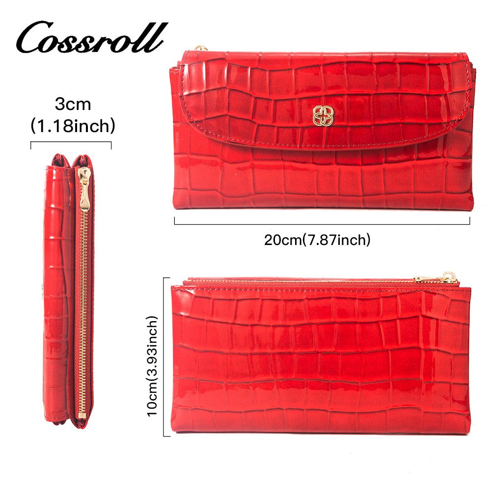 Wholesale New Trends red leather wallets for women  With Wholesale of new materials