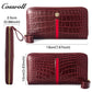 Best Selling Quality ladies dollar bill wallet crocodile texture Genuine Leather