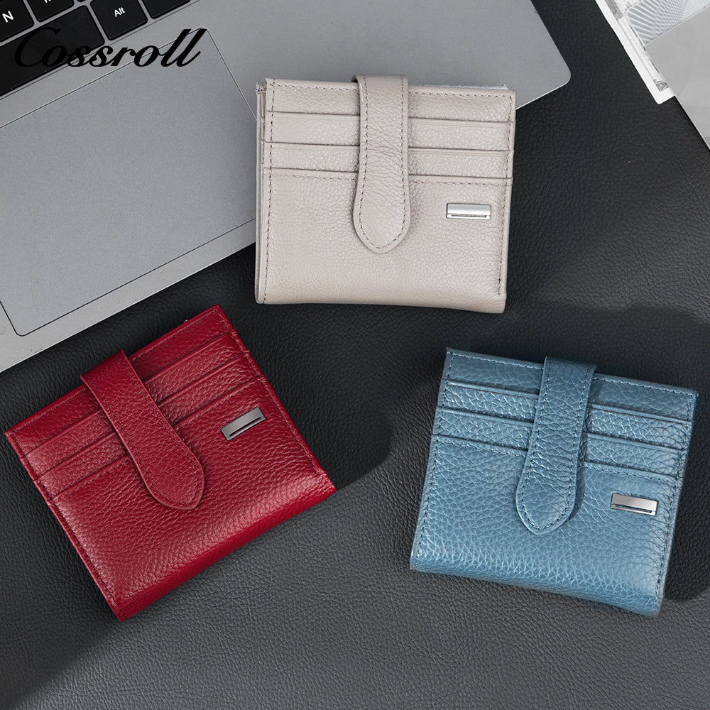 Genuine Leather Business Card Holder, Women's Wallet, ID and Credit Card Holder, Driver's License Case