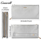 Genuine leather wallet for women, shiny leather, double-layer stylish bill wallet with zipper