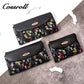 New fashion light luxury high-end large capacity multi-functional printed abrasive leather wallet