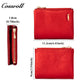 Women's genuine leather short wallet, European and American style, oil wax leather, fashionable billfold