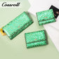 High-grade snakeskin leather short purse female 2024 temperament new wallet