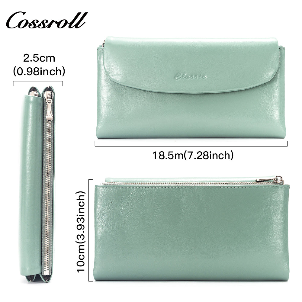 High Performance  ladies wallets wholesale  oil wax leather