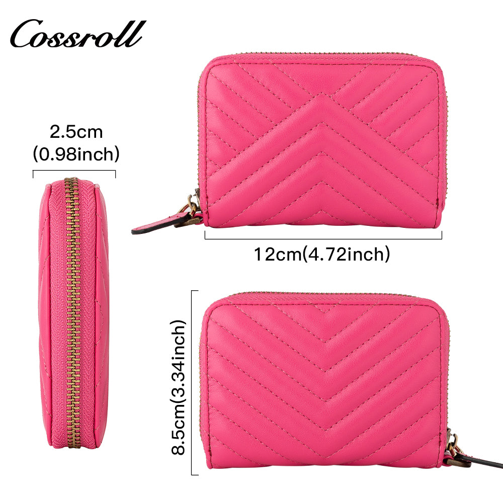 New leather wallet short first layer cowhide women's advanced sense purse small purse for women