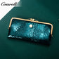 Top-Selling Genuine Leather Women's Wallets Bright leather crocodile texture patent leather