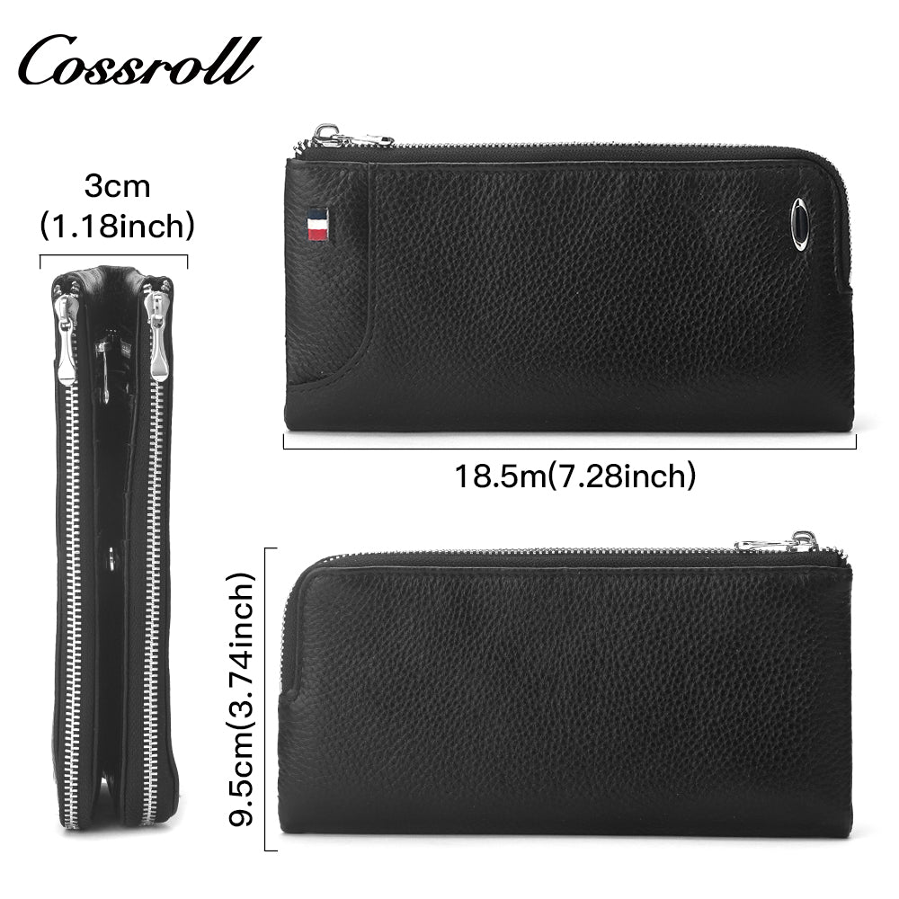 Most Popular best brand leather long  wallet female  Genuine Leather
